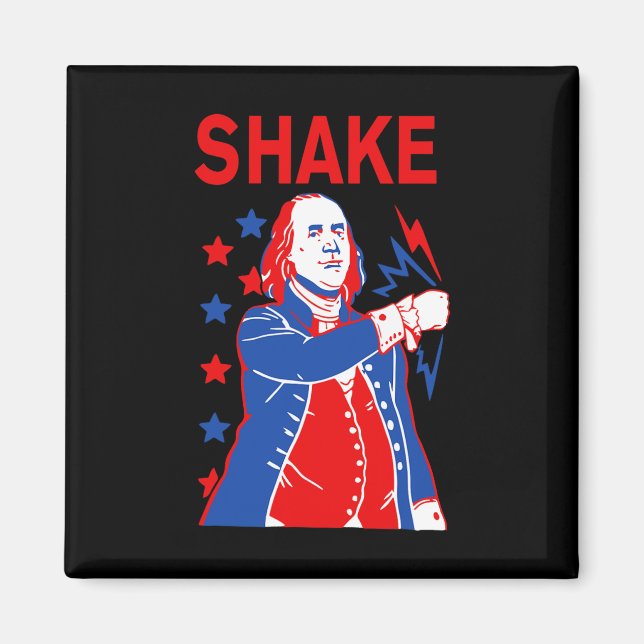 Funny Shake and Bake 4. Juli Paar Matching Magnet (Vorne)