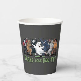 Funny Shake dein Boo-ty Vampire Mummy Ghost Pappbecher