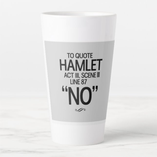 Funny Shakespeare quote Milchtasse (Vorderseite)