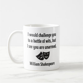 Funny Shakespeare Quote Tasse - Kampf der Wits