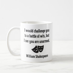 Funny Shakespeare Quote Tasse - Kampf der Wits