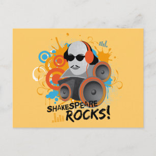 Funny Shakespeare Slogan Geschenk "Shakespeare Roc Postkarte