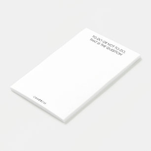 Funny Shakespeare zu tun Individuelle Name White Post-it Klebezettel