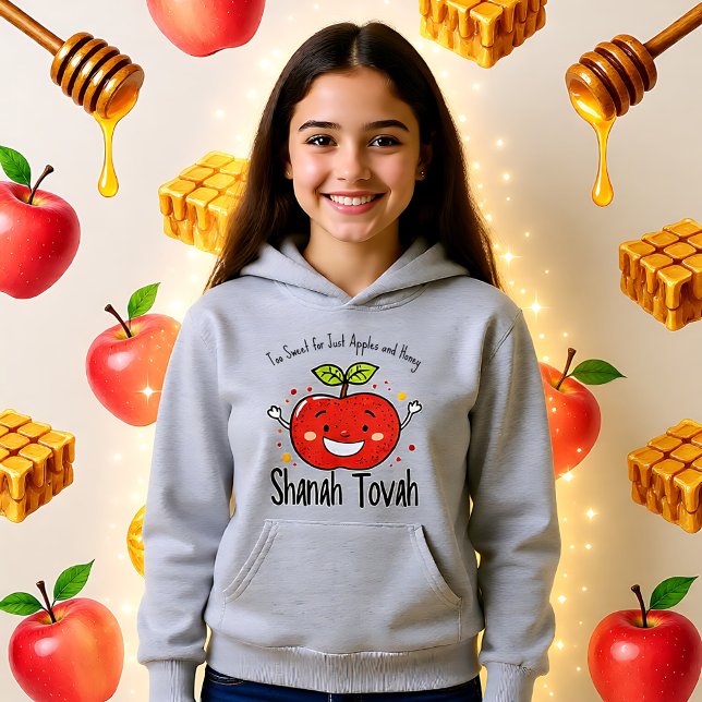 🍎 Funny Shanah Tovah mit benutzerdefiniertem Text Hoodie (🍎Funny Shanah Tovah with custom text Hoodie)