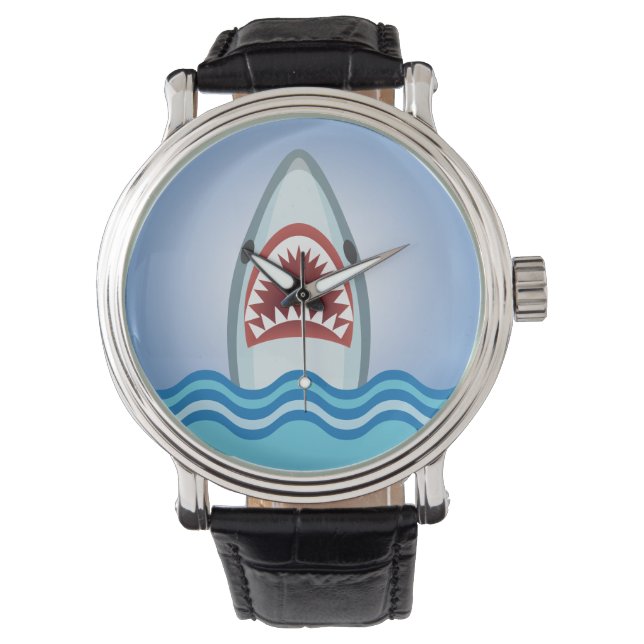 Funny Shark Armbanduhr (Vorderseite)