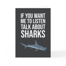 Funny Shark Cards Fun Ocean Spaß Lover