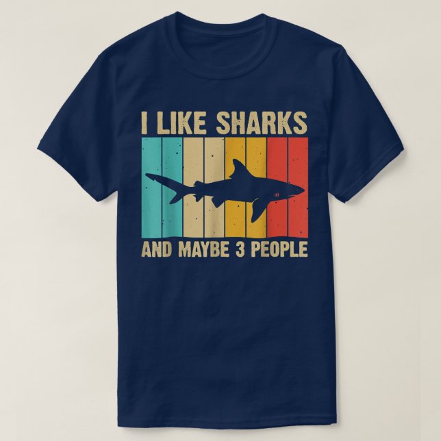 Funny Shark Design für Kinder Männer Frauen Tierha T-Shirt (Design vorne)