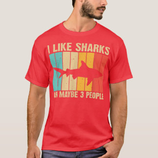 Funny Shark Design für Kinder Männer Frauen Tierha T-Shirt