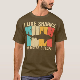 Funny Shark Design für Kinder Männer Frauen Tierha T-Shirt