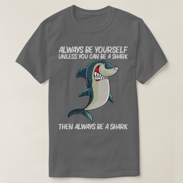 Funny Shark Design für Männer Frauen Weiße Haie Lo T-Shirt (Design vorne)