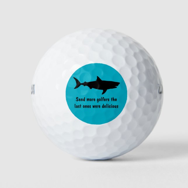 Funny Shark Design Golfball (Vorderseite)