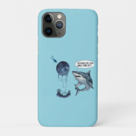 Funny shark diver lunch time nice bubbles bro Case-Mate iPhone hülle