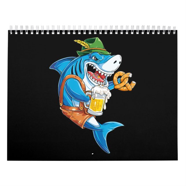 Funny Shark Drink Beer - Crazy Shark Geschenke Kalender (Titelbild)