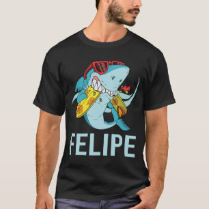 Funny Shark - Felipe Name T-Shirt