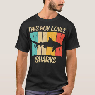 Funny Shark for Boys Kids Hammerhead Tiger Haie T-Shirt