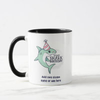 Funny SHARK Geburtstag Cartoon Kinder Teens Erwach