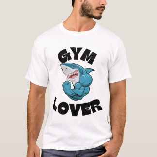 Funny Shark Gym T - Shirt