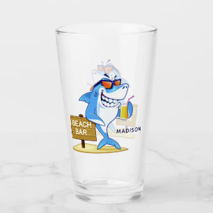 Funny Shark individuelle Name Pint Glas