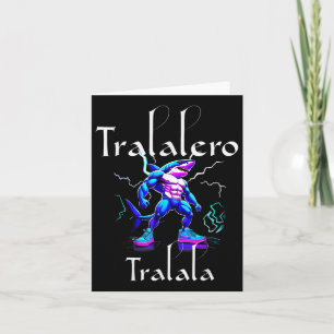 Funny Shark Meme - Tralalero Tralala Brainrot Vibe Karte