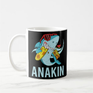 Funny Shark - Name Anakin Kaffeetasse