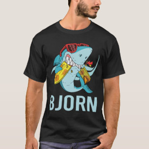 Funny Shark - Name Bjorn T-Shirt