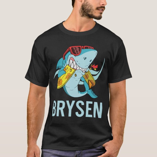 Funny Shark - Name Brysen T-Shirt (Vorderseite)