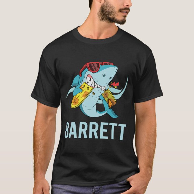 Funny Shark - Name der Barrett T-Shirt (Vorderseite)