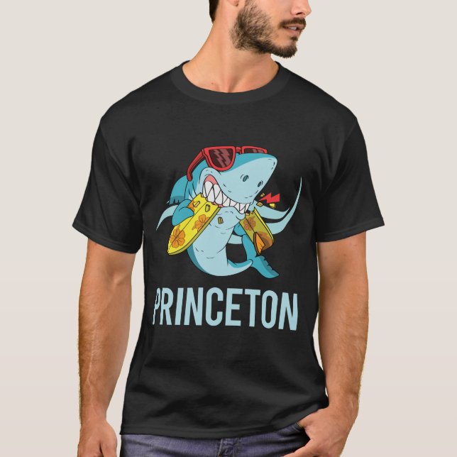Funny Shark - Name Princeton T-Shirt (Vorderseite)