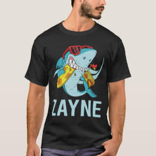 Funny Shark - Name Zayne T-Shirt