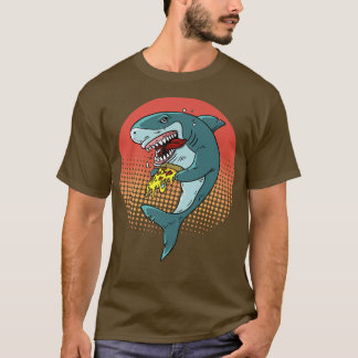 Funny Shark Pizza Shark Lovers Hai essen Pizza T-Shirt