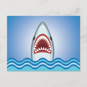 Funny Shark Postkarte
