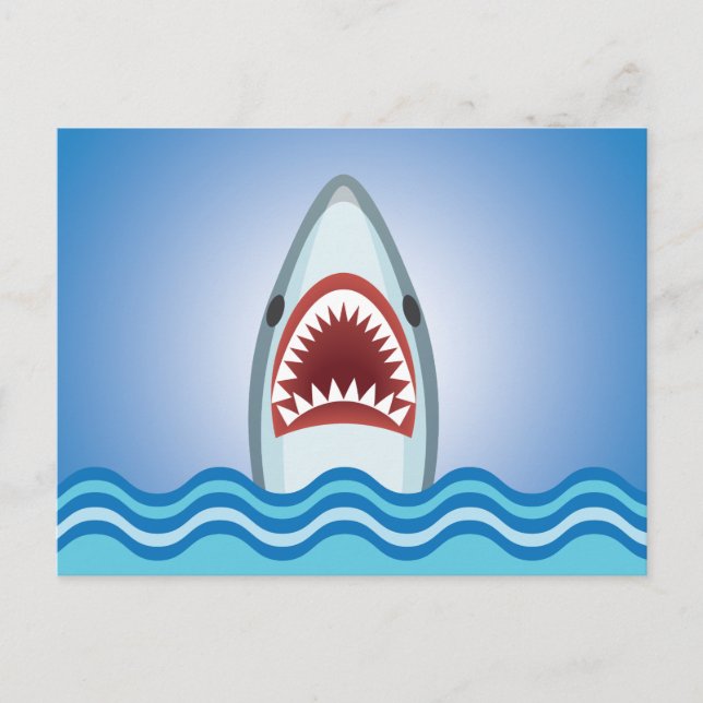 Funny Shark Postkarte (Vorderseite)