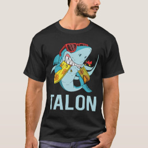 Funny Shark - Talon Name T-Shirt