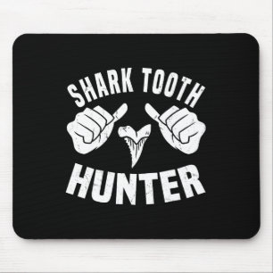 Funny Shark Tooth Hunter Kostüm Liebe Hai Stand Mousepad