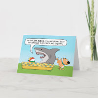 Funny Shark und Hund zum Geburtstag