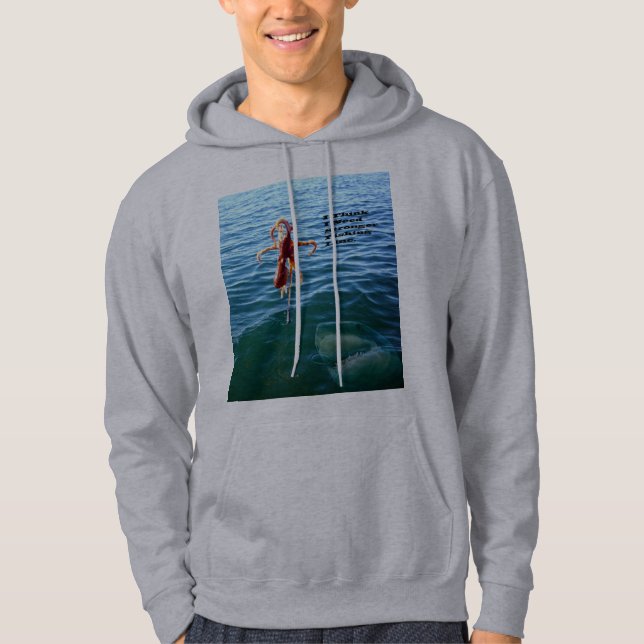 Funny Shark Will Octopus, Hoodie (Vorderseite)