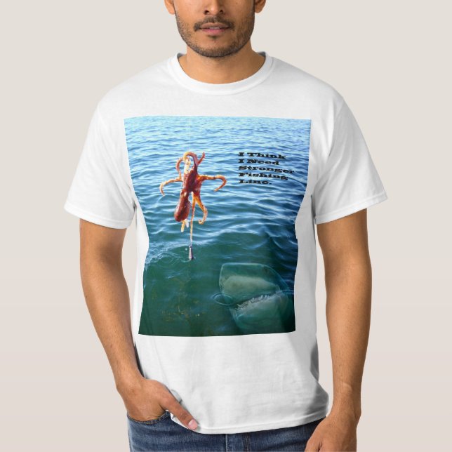 Funny Shark Will Octopus, T-Shirt (Vorderseite)