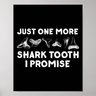 Funny Shark Zähne Design für Männer Frauen Hais Zä Poster