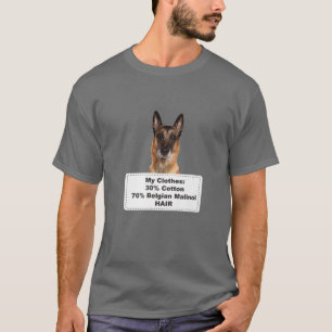 Funny Shedding Hund Belgisch Malinoi T-Shirt