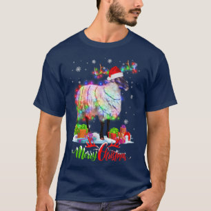 Funny Sheep Animal Frohe Weihnachts Party Familie T-Shirt