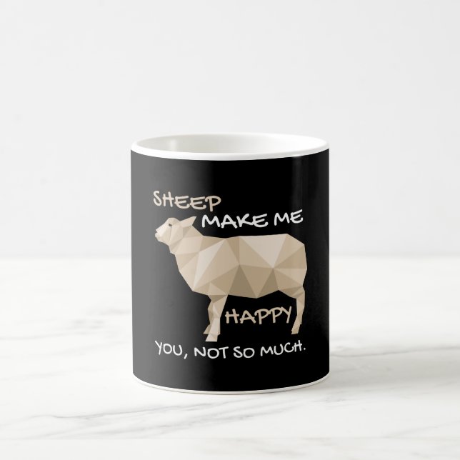 Funny Sheep Bauer Gift Lover Kaffeetasse (Mittel)