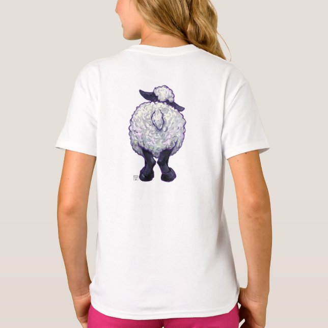 Funny Sheep Big Hintern T - Shirt (Rückseite)