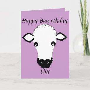 Funny Sheep Birthday, baden am rthday, tragen Sie  Karte
