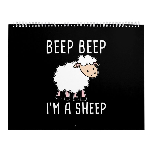 Funny Sheep Design für Bauer und Schafliebhaber Kalender (Titelbild)