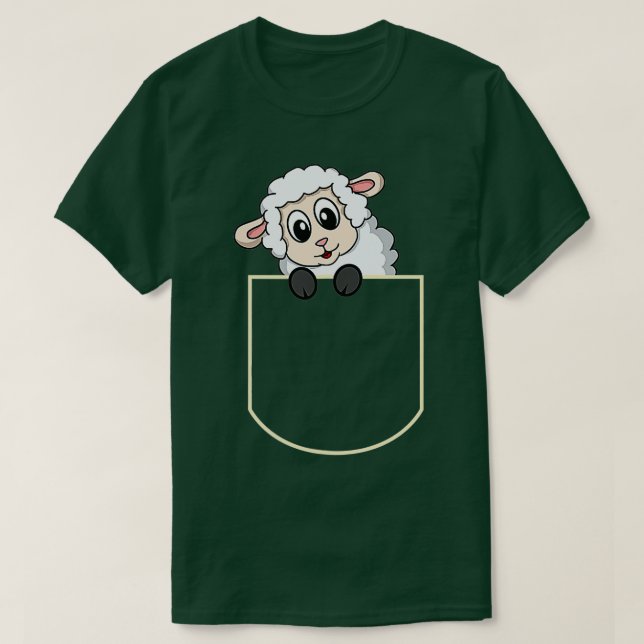 Funny Sheep in der Taschengeschenke Lamm Tasche T-Shirt (Design vorne)