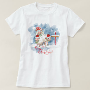 Funny Sheep Liebhaber Weihnachten Nordpol T-Shirt