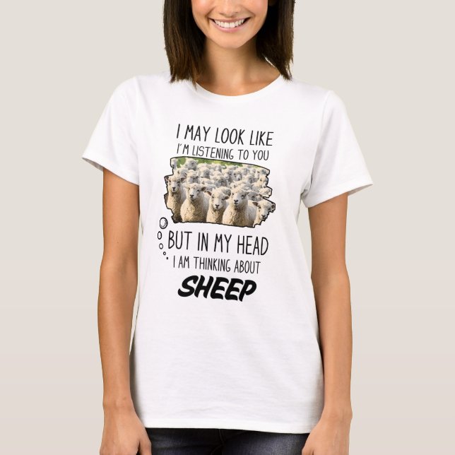 Funny Sheep Lover T-Shirt (Vorderseite)
