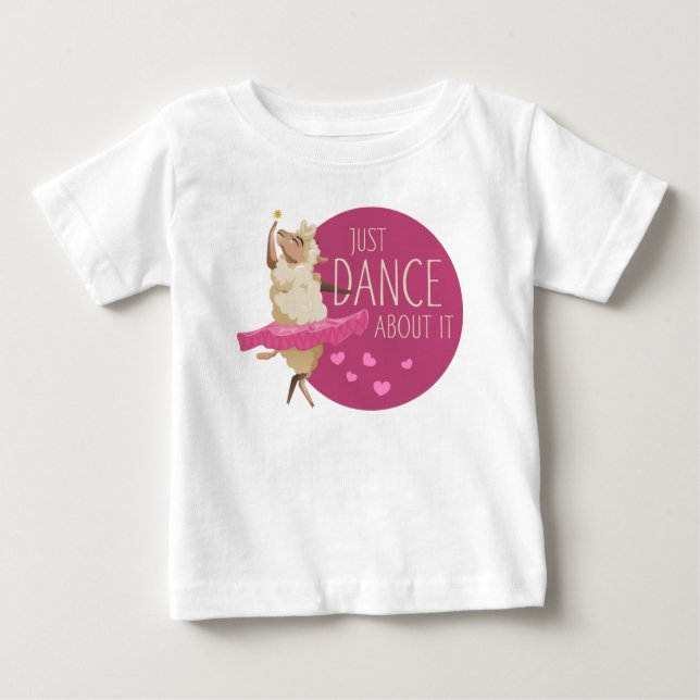 Funny Sheep Message - Dance about It 1 Baby T-shirt (Vorderseite)