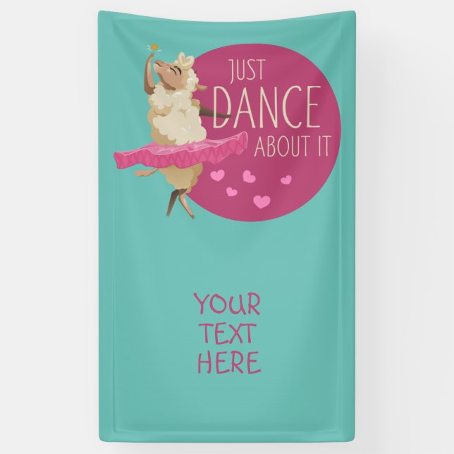 Funny Sheep Message - Dance about It 1 Banner (Vertikal)
