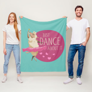 Funny Sheep Message - Dance about It 1 Fleecedecke